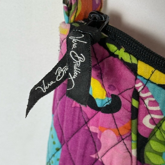 Vera Bradley Clare Va Va Bloom Retired Floral Pink Quilted Cotton Crossbody Bag - Picture 2 of 11